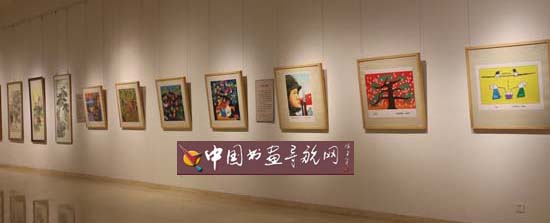 河北省第二届农民书画展。 长城网 张欣 摄