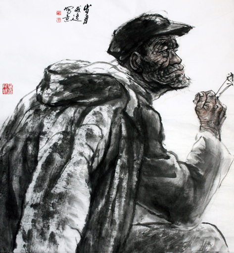 《沧桑》65x60cm